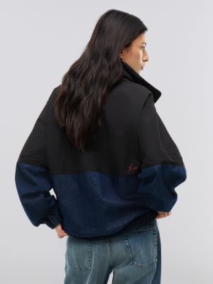 black tommy hilfiger x frgmt colour-blocked regatta jacket for men tommy hilfiger