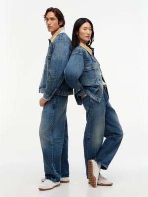 denim tommy hilfiger x frgmt relaxed ankle jeans for men tommy hilfiger