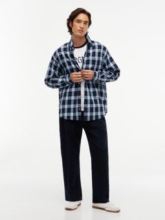 Tommy Hilfiger x FRGMT Snap-Button Relaxed Chinos — Blue 3