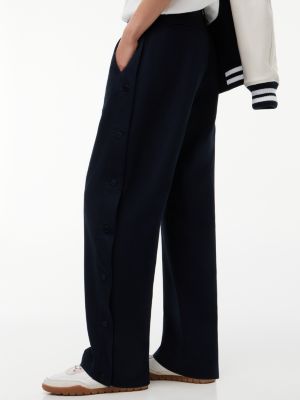 blue tommy hilfiger x frgmt snap-button relaxed chinos for men tommy hilfiger
