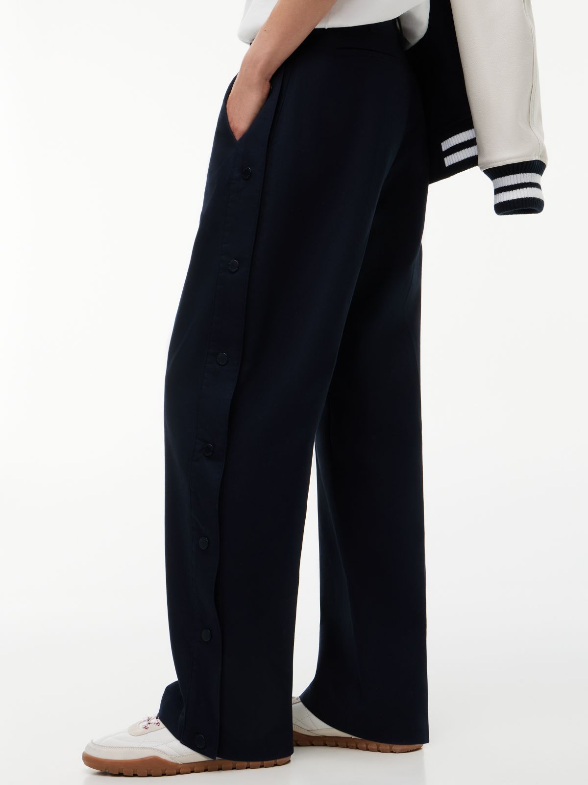 Tommy Hilfiger x FRGMT Snap-Button Relaxed Chinos — Blue