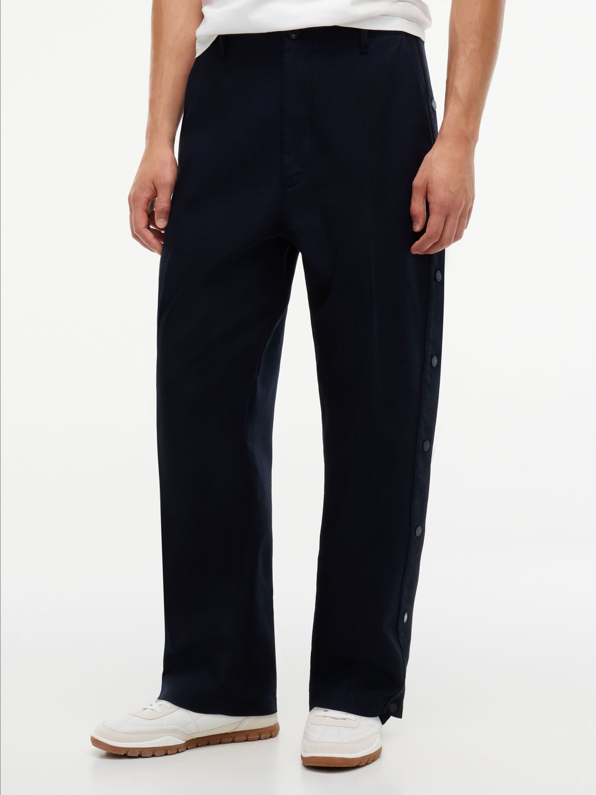Tommy Hilfiger x FRGMT Snap-Button Relaxed Chinos — Blue