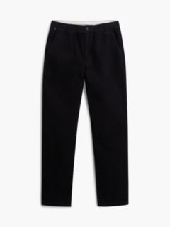 Dover Regular Straight Elasticated Corduroy Chinos — Black 5