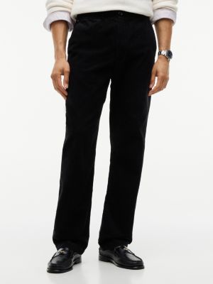 black dover regular straight chino van corduroy met stretch voor heren - tommy hilfiger