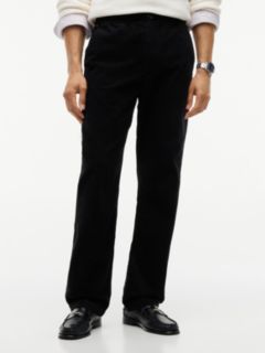 Dover Regular Straight Elasticated Corduroy Chinos — Black 1