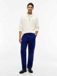 Dover Regular Straight Elasticated Corduroy Chinos — Blue 2