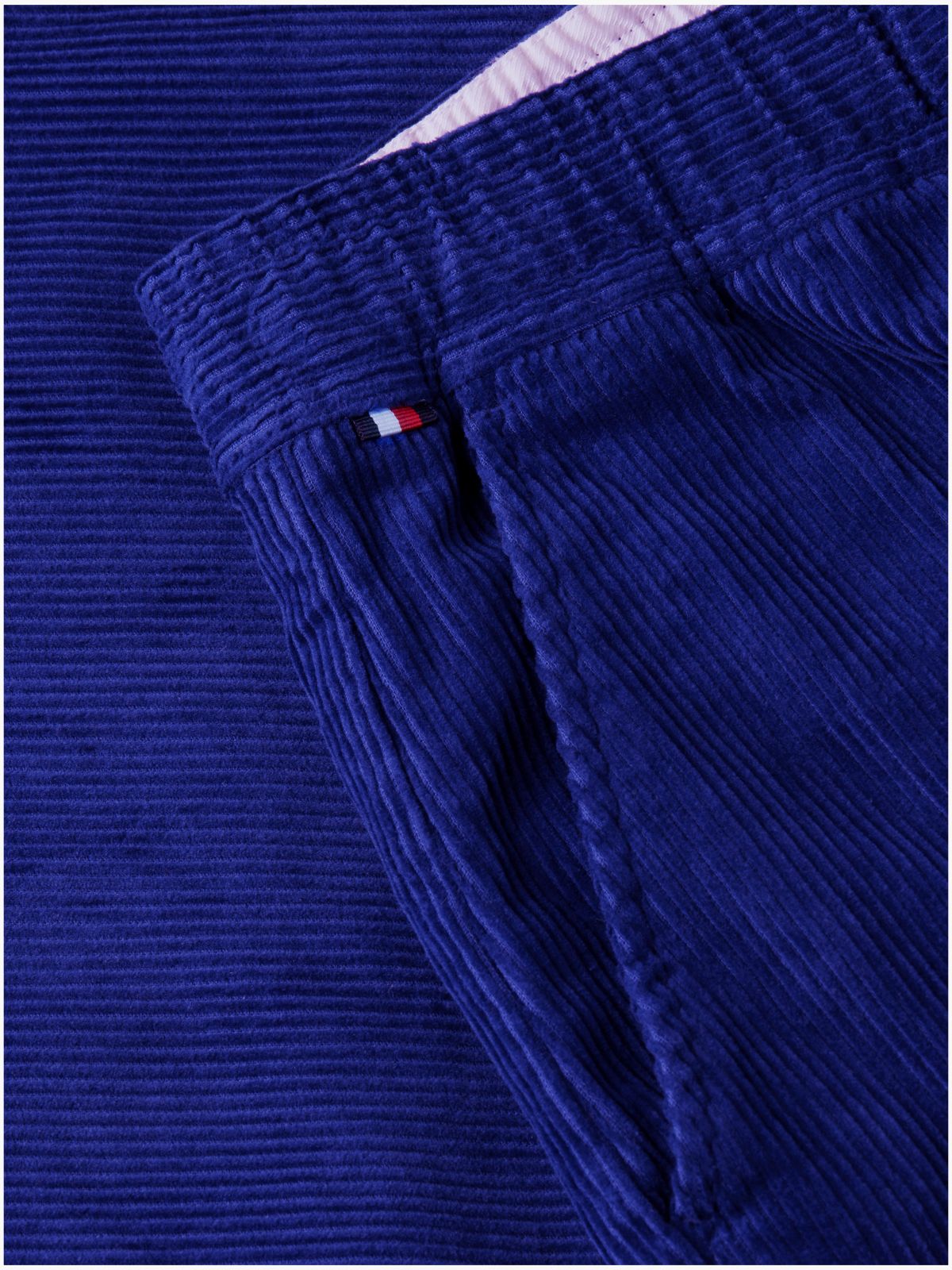 Dover Regular Straight Elasticated Corduroy Chinos — Blue