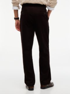 Dover Regular Straight Elasticated Corduroy Chinos — Brown 5