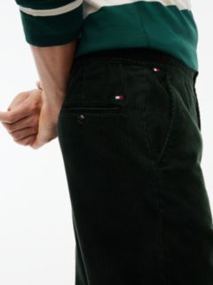 Dover Regular Straight Elasticated Corduroy Chinos — Green 3