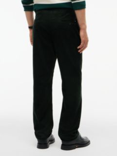Dover Regular Straight Elasticated Corduroy Chinos — Green 4
