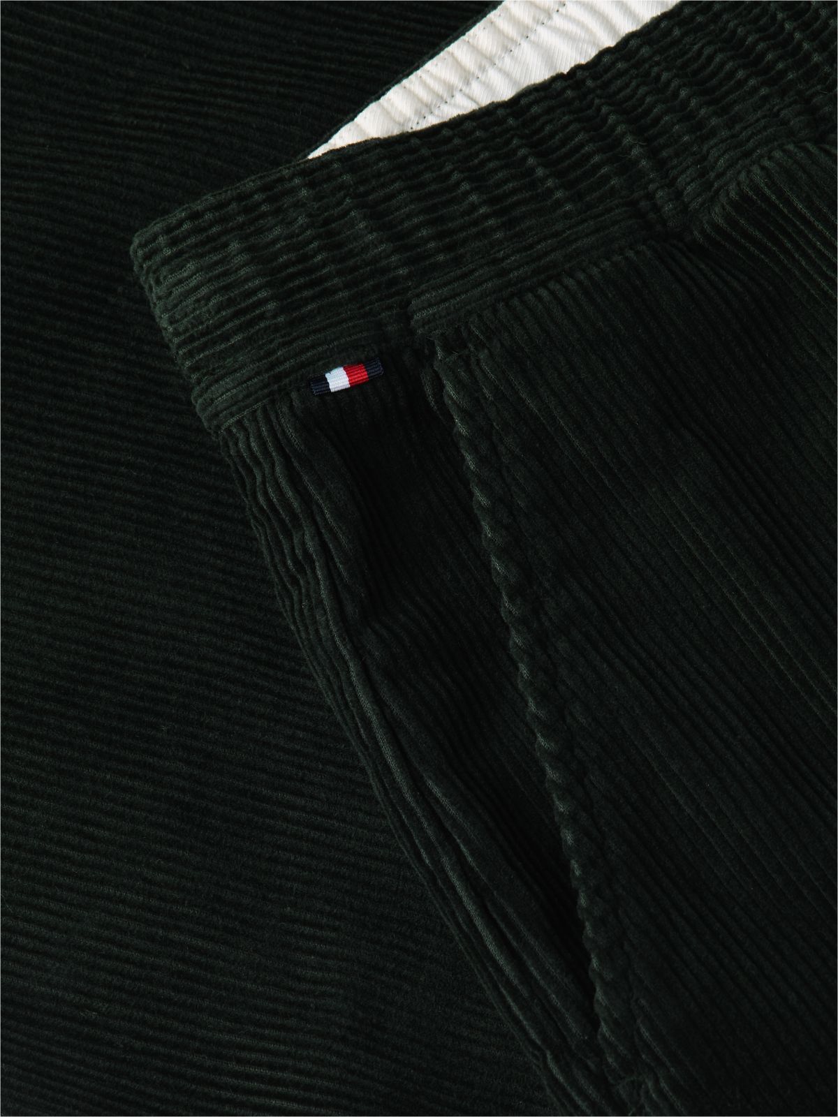 Dover Regular Straight Elasticated Corduroy Chinos — Green
