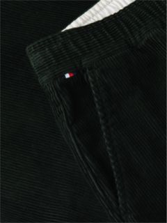 Dover Regular Straight Elasticated Corduroy Chinos — Green 6