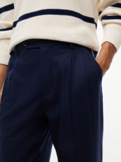 Dover Regular Straight Wool Blend Chinos — Blue 3