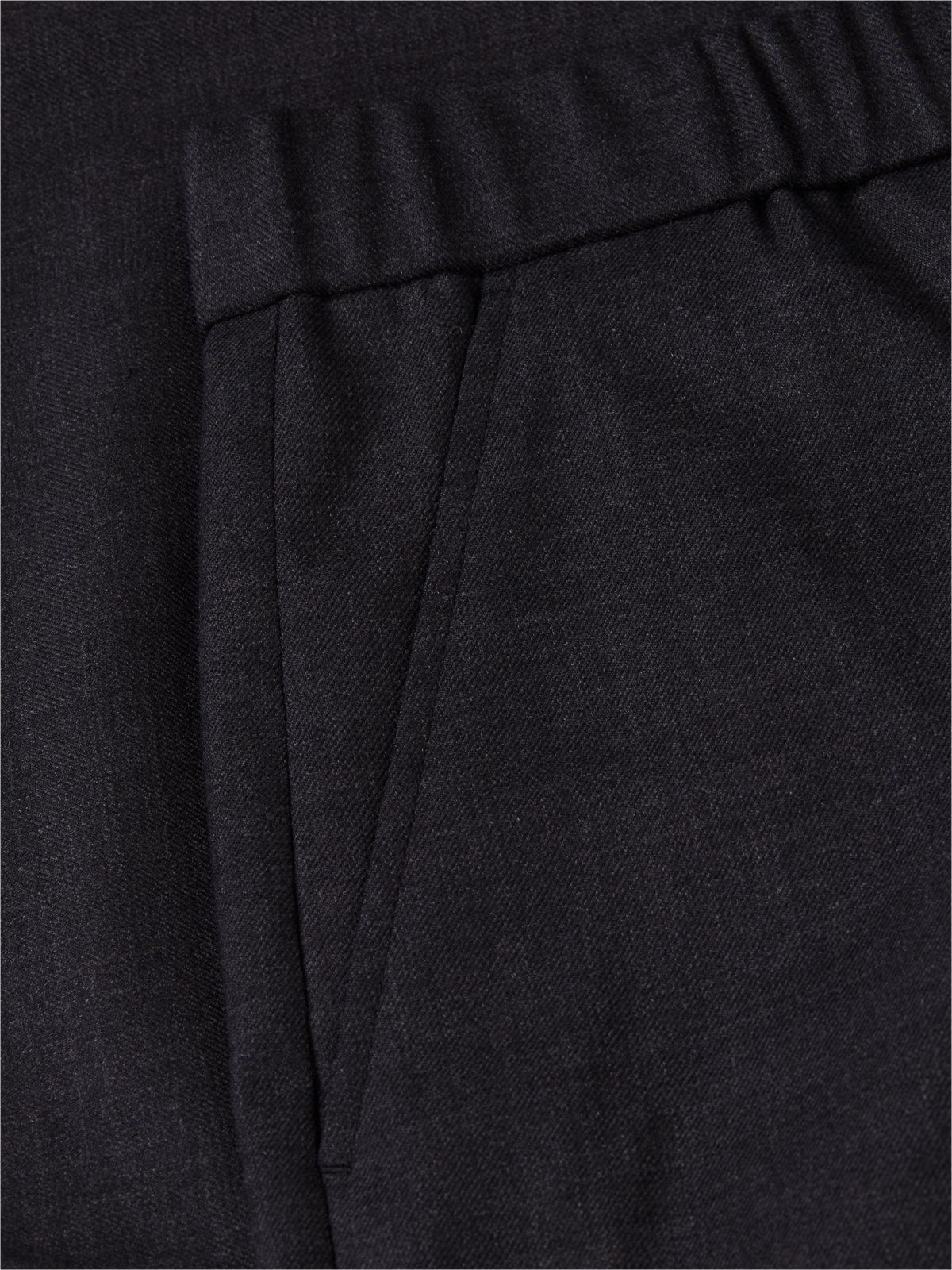 Dover Regular Straight Wool Blend Chinos — Grey