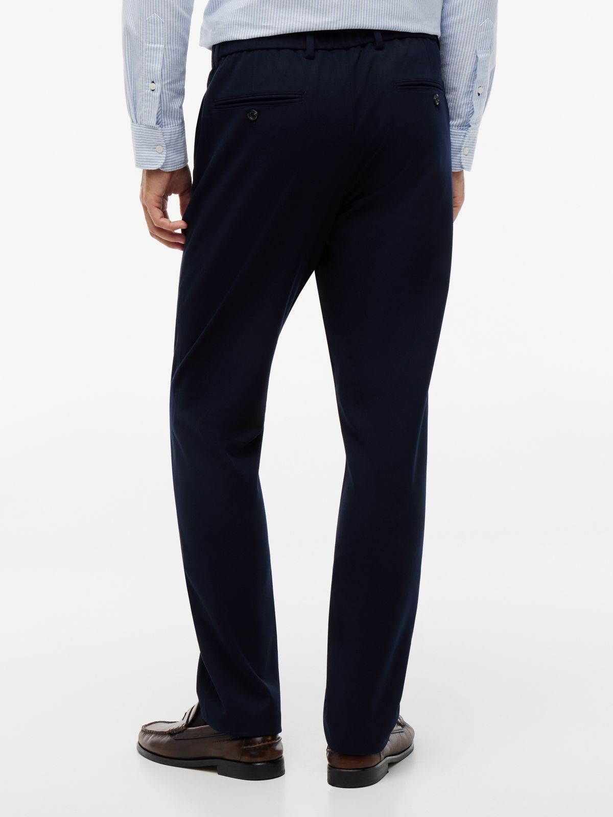 Denton Slim Straight Leg Tech Chinos — Blue