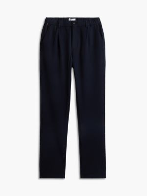 blue denton slim straight leg tech chinos for men tommy hilfiger