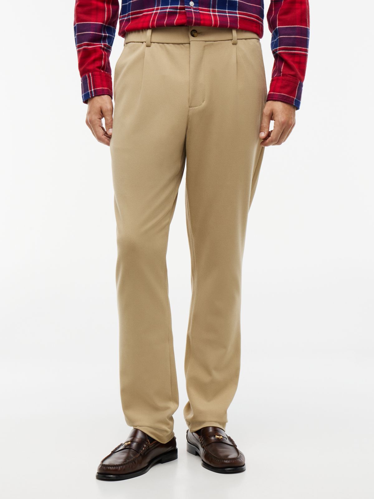 Denton Slim Straight Leg Tech Chinos — Khaki