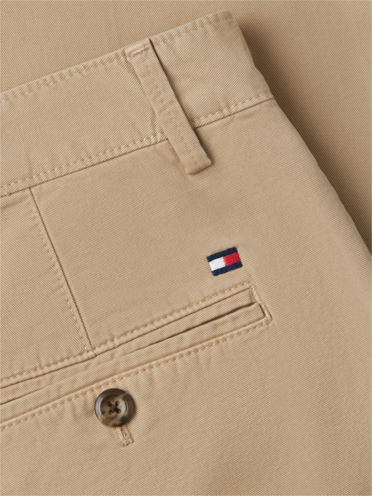 Dover Regular Straight Leg Washed Chinos — Beige