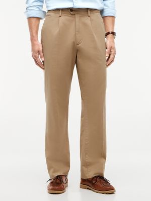 beige dover regular chino met wassing voor heren - tommy hilfiger