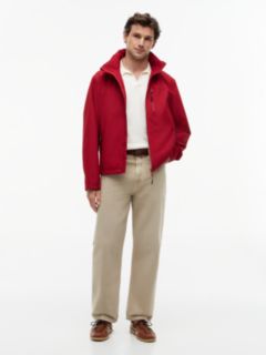 Logo Collar Zip-Thru Jacket — Red 2