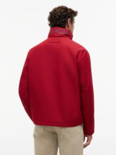 Logo Collar Zip-Thru Jacket — Red 5