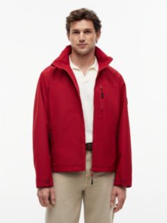 Logo Collar Zip-Thru Jacket — Red 1