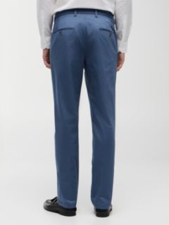 Denton Slim Straight Leg Textured Chinos — Blue 4