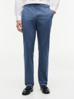Denton Slim Straight Leg Textured Chinos — Blue 1