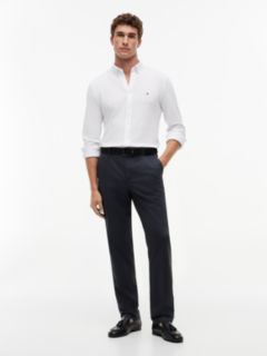Denton Slim Straight Leg Textured Chinos — Blue 2