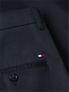 Denton Slim Straight Leg Textured Chinos — Blue 6