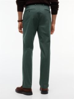 Denton Slim Straight Leg Textured Chinos — Green 4