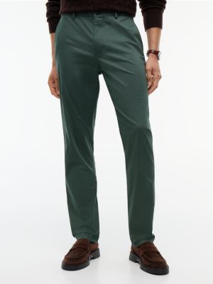 green denton slim straight leg fit chinos mit struktur für herren - tommy hilfiger