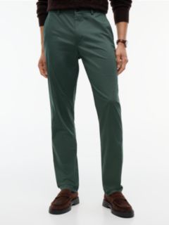 Denton Slim Straight Leg Textured Chinos — Green 1