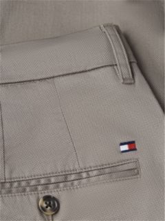 Denton Slim Straight Leg Textured Chinos — Grey 6