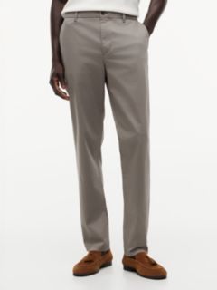 Denton Slim Straight Leg Textured Chinos — Grey 1
