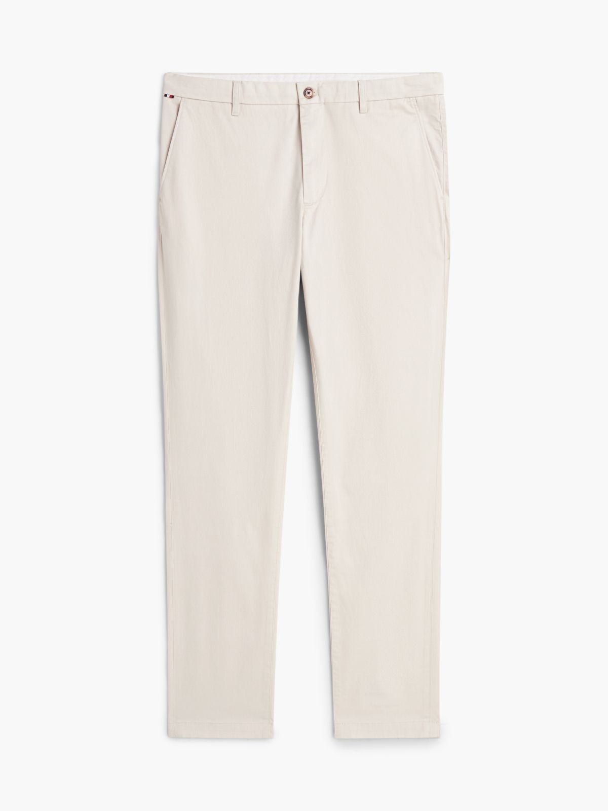 Bleecker Slim Textured Chinos — Beige