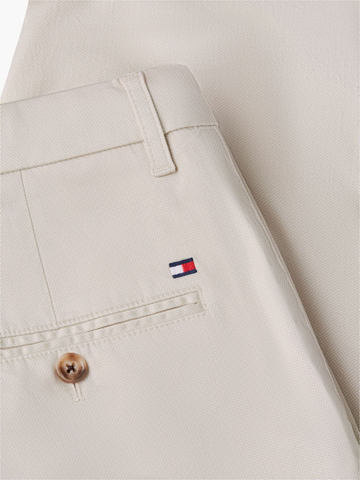 Bleecker Slim Textured Chinos — Beige