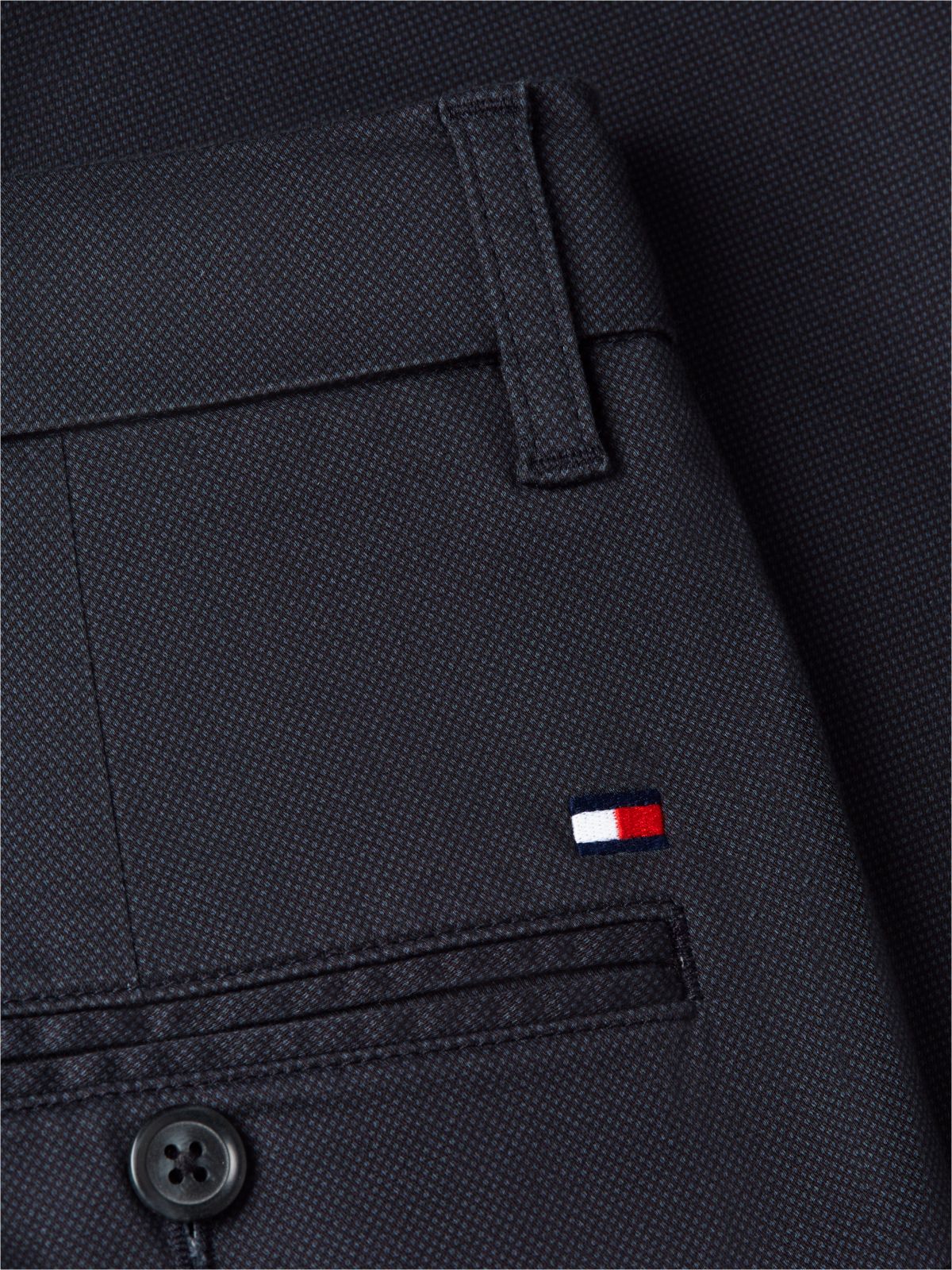 Bleecker Slim Textured Chinos — Blue