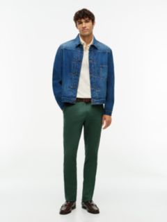 Bleecker Slim Textured Chinos — Green 2