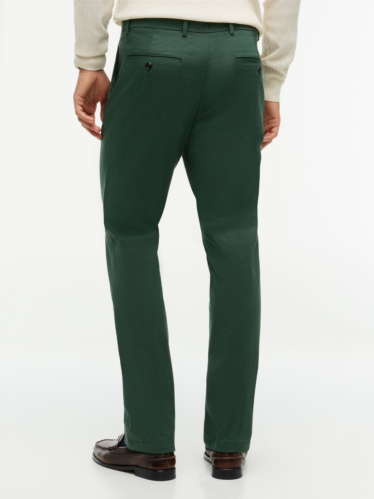 Bleecker Slim Textured Chinos — Green