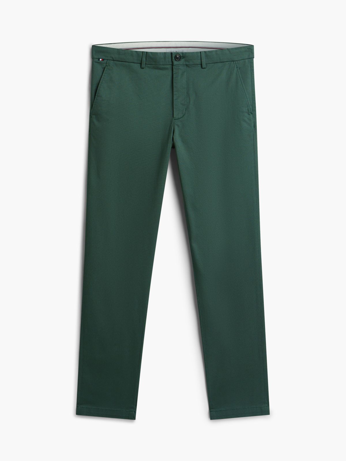 Bleecker Slim Textured Chinos — Green
