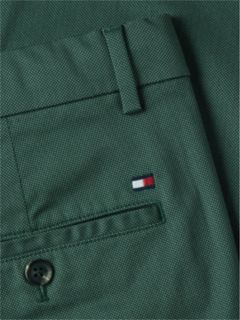 Bleecker Slim Textured Chinos — Green 6