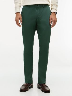 chino slim bleeker texturé green pour hommes tommy hilfiger