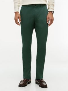 Bleecker Slim Textured Chinos — Green 1