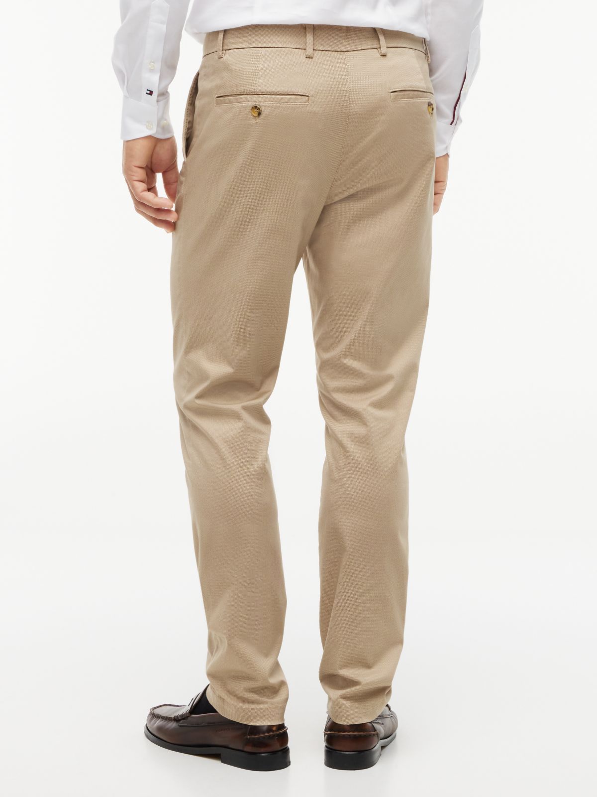 Bleecker Slim Textured Chinos — Khaki