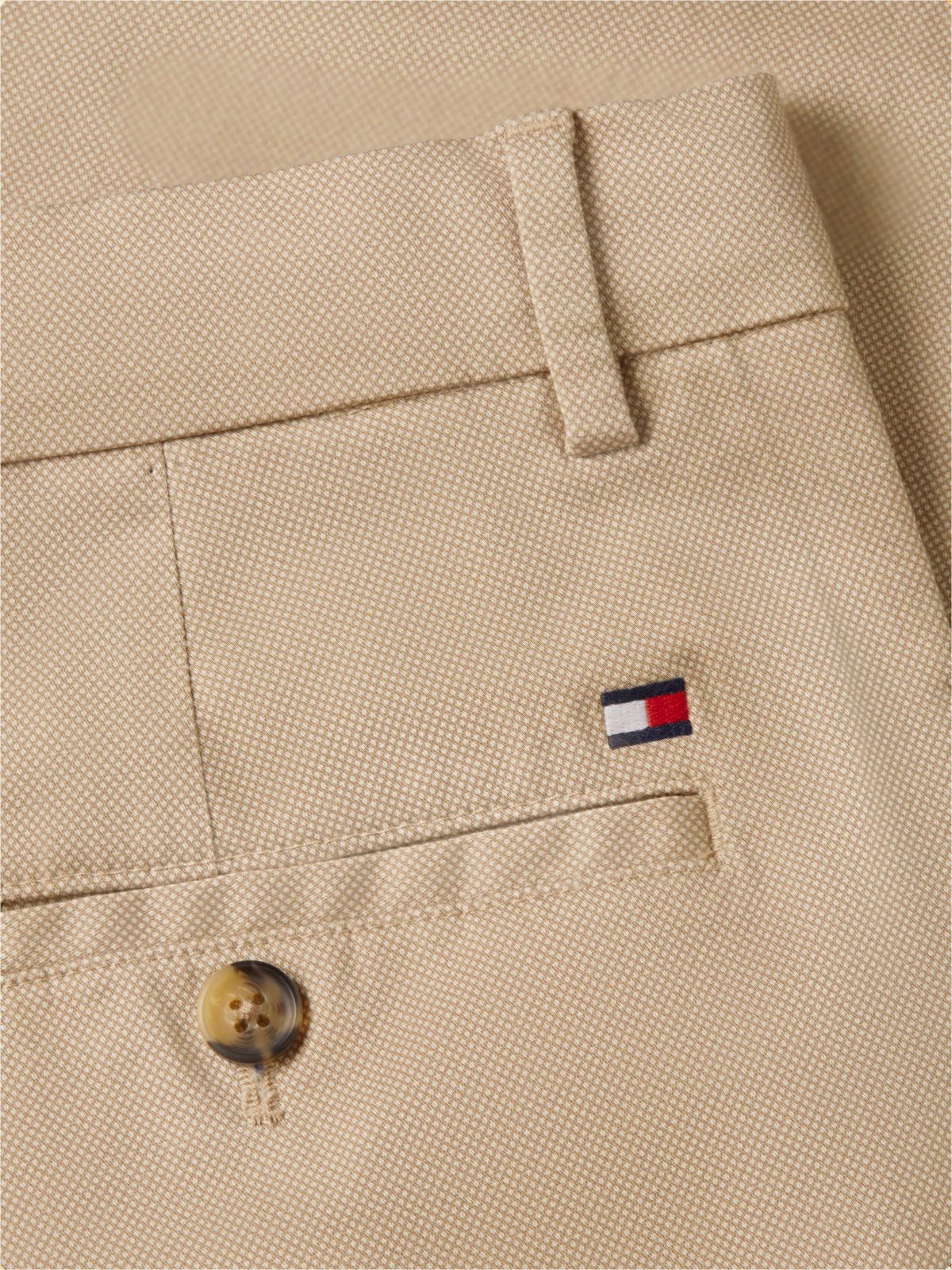 Bleecker Slim Textured Chinos — Khaki