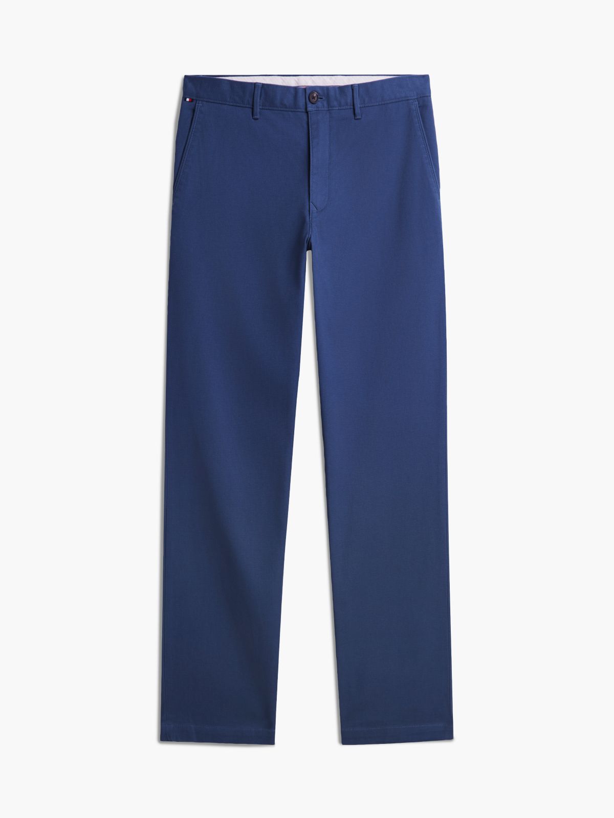 Dover Regular Straight Open Structured Chinos — Blue