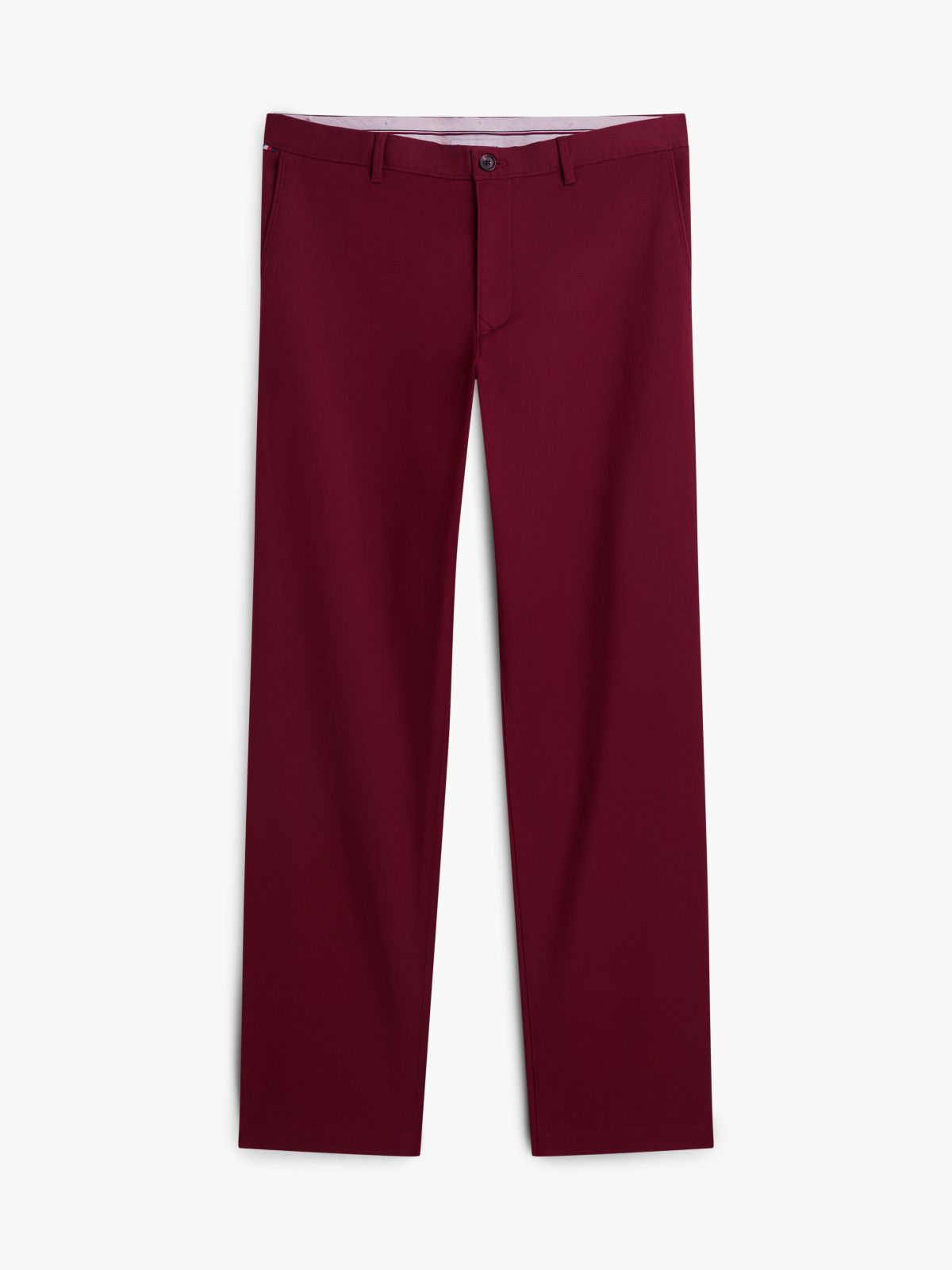 Dover Regular Straight Open Structured Chinos — Purple
