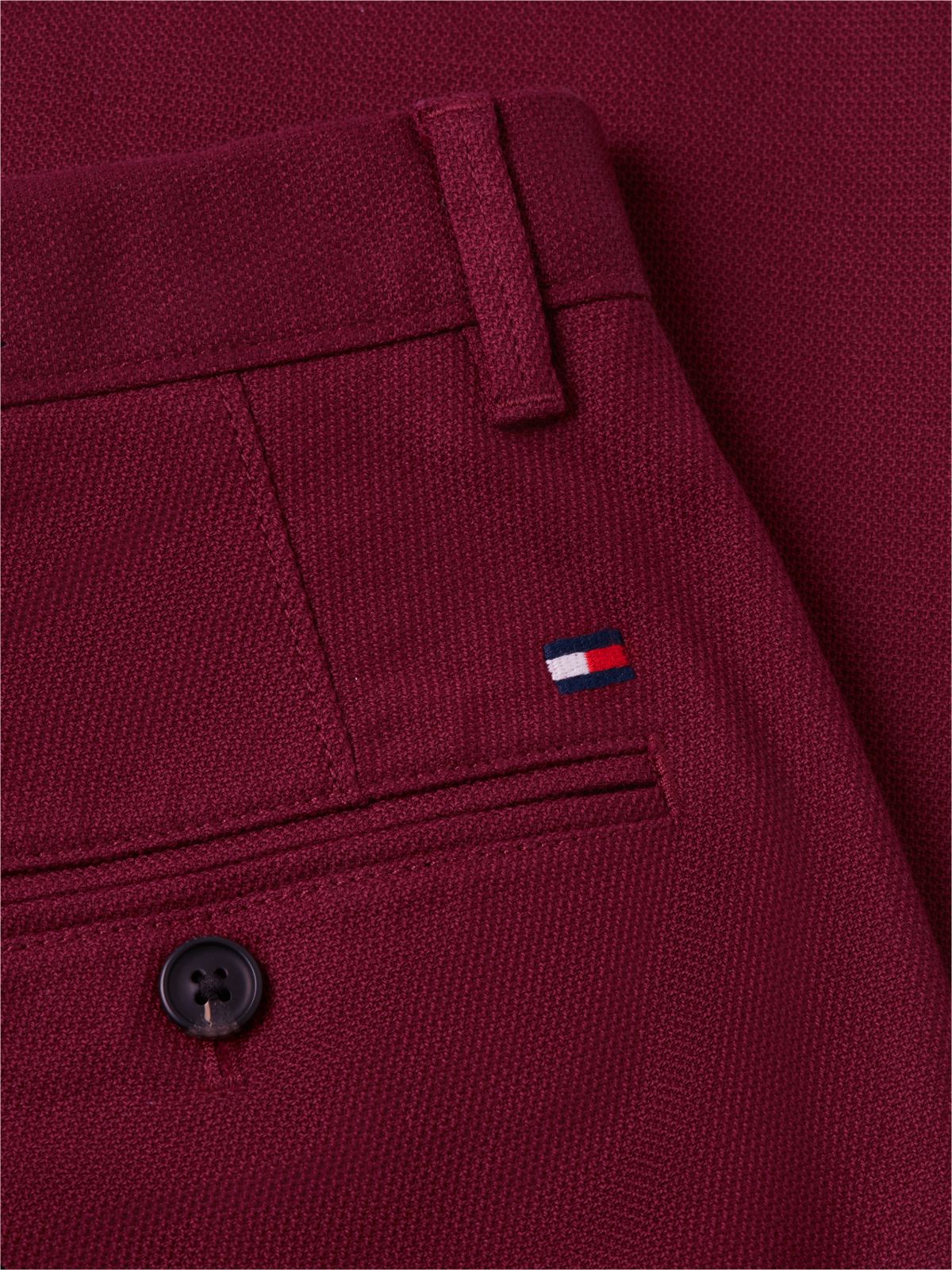 Dover Regular Straight Open Structured Chinos — Purple