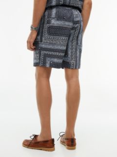 Dover Regular Straight Bandana Print Shorts — Blue 4